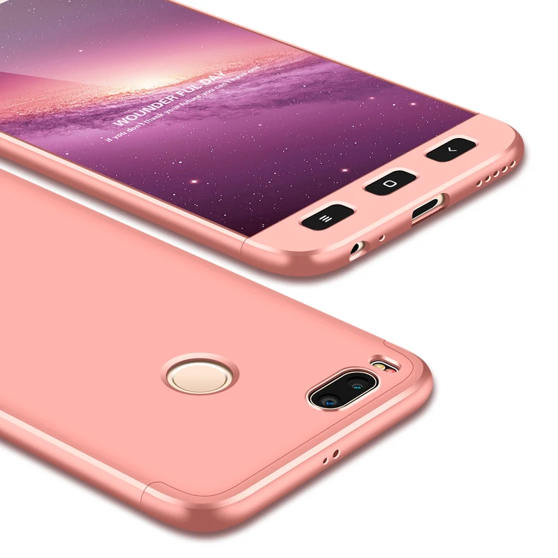 2018 hot sell 360 cover Removable 3in1 Hard PC Shield Back Cover Case for Xiaomi 5X phone cases
