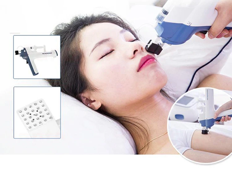 Anti Wrinkle Vanadium Titanium RF Microneedle Mesotherapy Injection Beauty Gun for Skin Whitening
