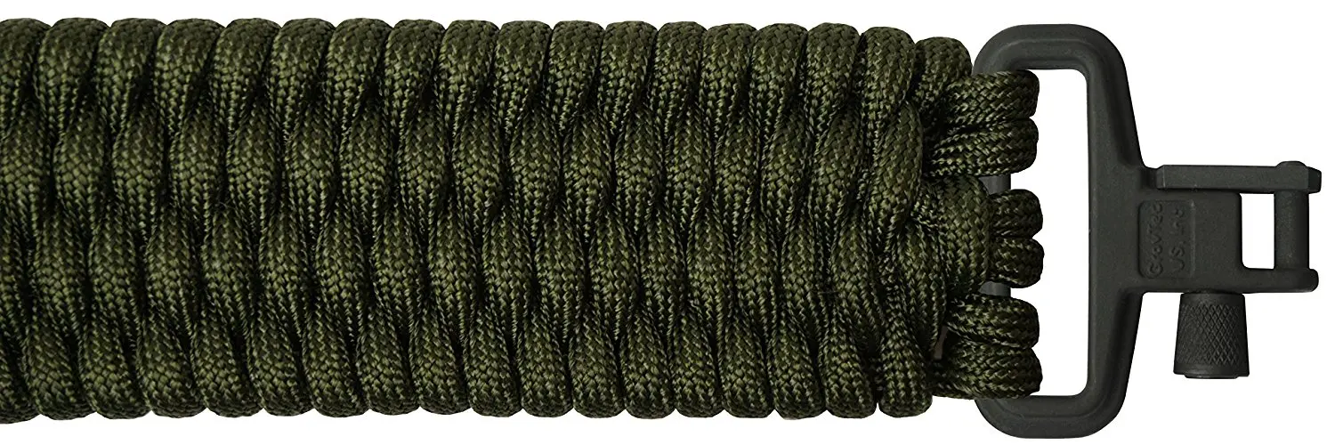 BackBone(TM) Paracord Rifle Sling - Gun Sling / Rifle Sling - Handmade in the USA With Authentic TOUGH-GRID Mil-Spec 750lb Type IV Paracord and Mil-Spec Swivels