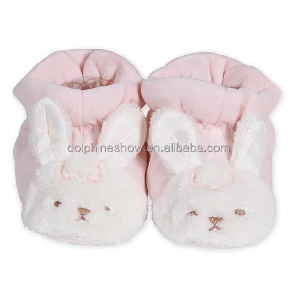 
Fluffy Stuffed Animal Baby Shoes Socks Slippers Newborn Infant Safety Soft Sole Plush Long Ears Bunny Rabbit Baby Shoes Winter 