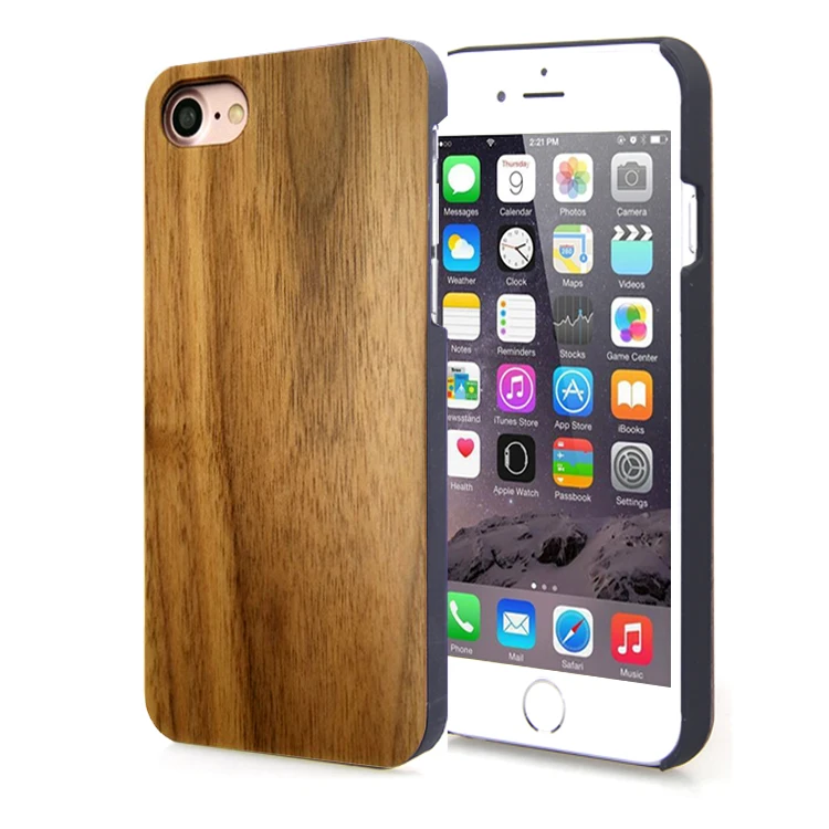 

New Premium Blank Real Wood Plastic Case For iPhone 7, Bamboo