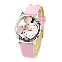 

2019 Fashion Cheap Price Girls' Quartz Watch Slim Leather Clock Women Casual Watch