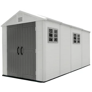 Image of four- room big size HDPE Plastic outdoor storage shed for garden