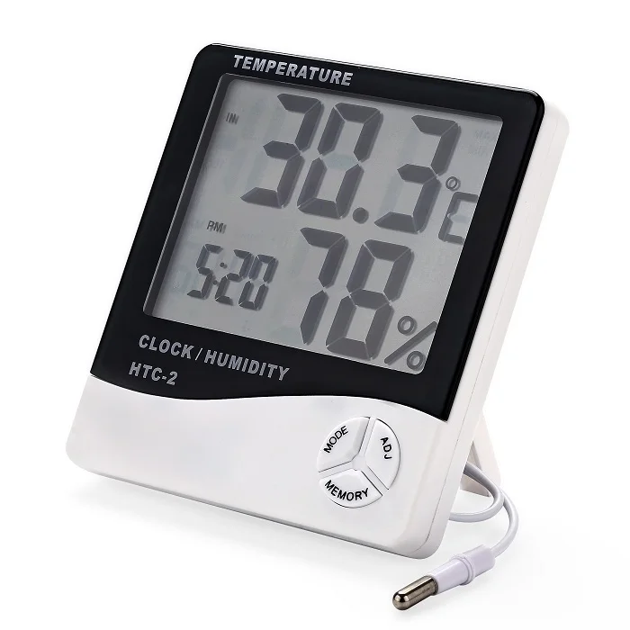 

Wall mounted LCD humidity meter temperature indoor outdoor Probe Max min digital CE thermometer hygrometer grower planting