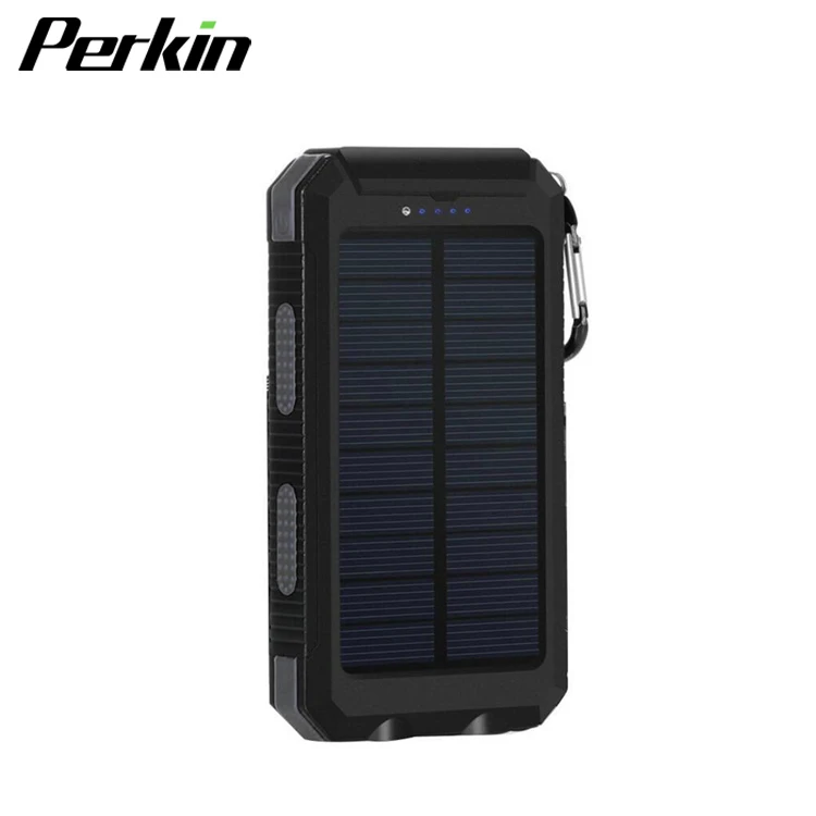 

2018 Large-capacity wireless charger power bank with bring two big lights 10000mah