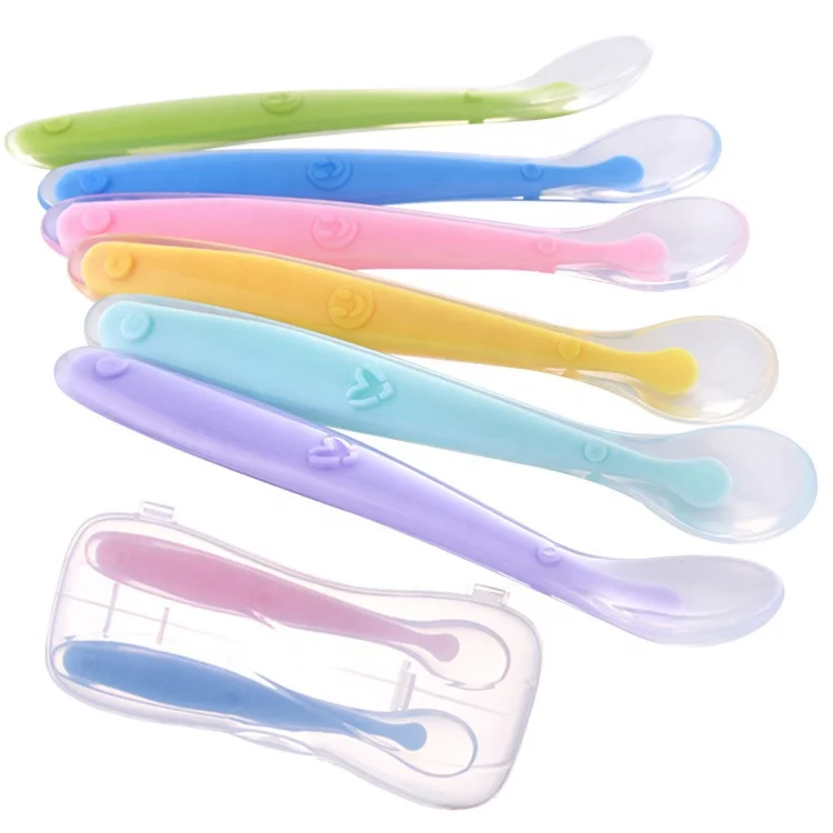 

Infant Teething Toy Silicone Mini Flexible Silicone Baby Spoon For Wholesale, Any pantone color