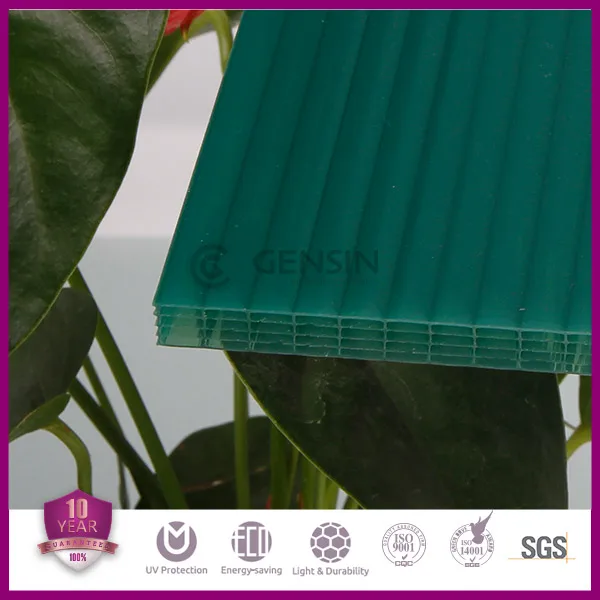 
Five Walls Green Polycarbonate Sunshade Roof Sheet For Skylight Solar Control Grade A Cheap Price Wholesale 12mm 