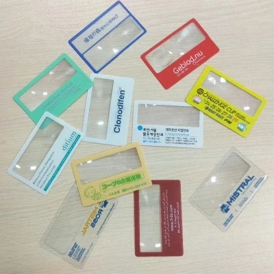 
4X PVC Customize Card Fresnel Magnifying Glass 