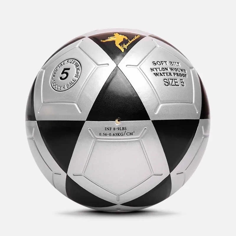 Best Rated Butyl Bladder Training Soccer Ball,No Stitch Pu Pvc Material Leather Football Size 5