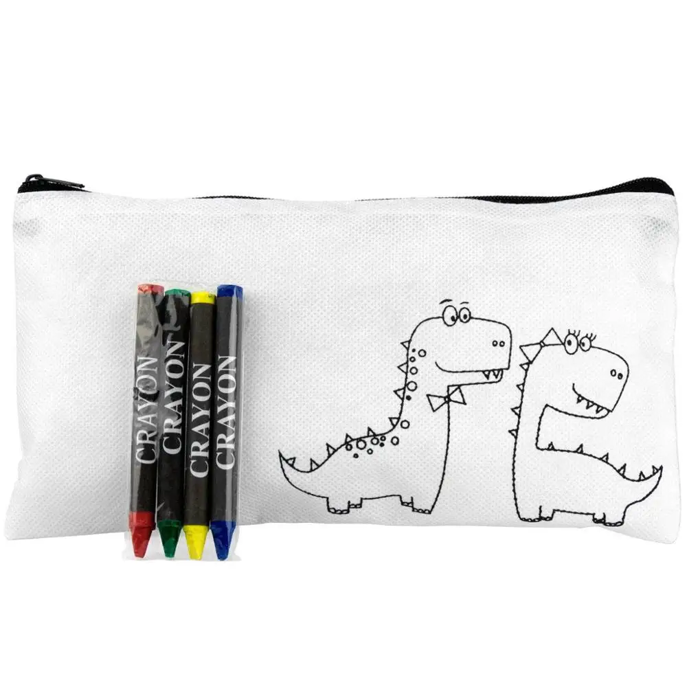 
Children Coloring non woven zipper Pencil bag 