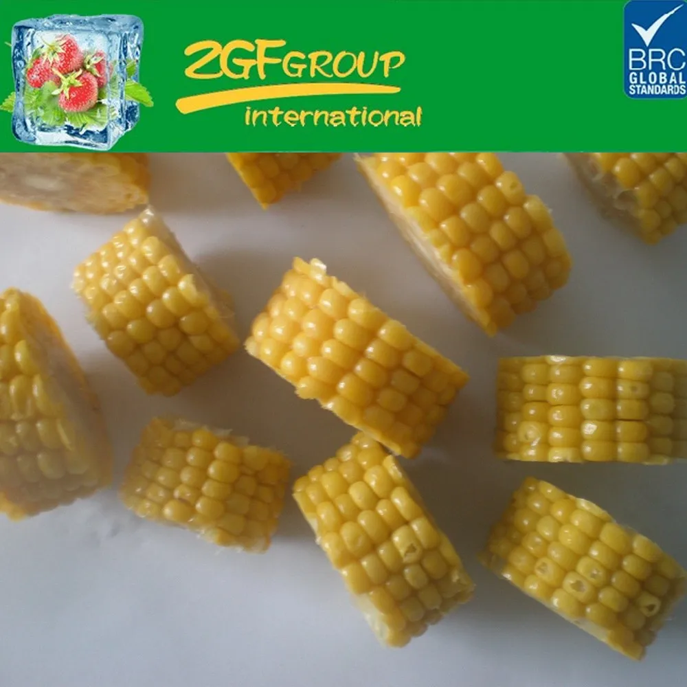 2017 Delicious frozen IQF sweet corn cobs