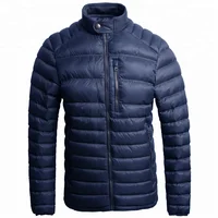 

cheap Winter quilted jacket 100% nylon stand collar men padding down coat puff jacket men