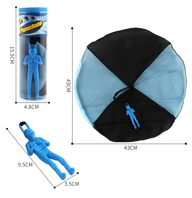 
Wholesale Hand Throwing Mini Play Parachute Paratrooper Outdoor Games Children Toys with Figure Soldier 