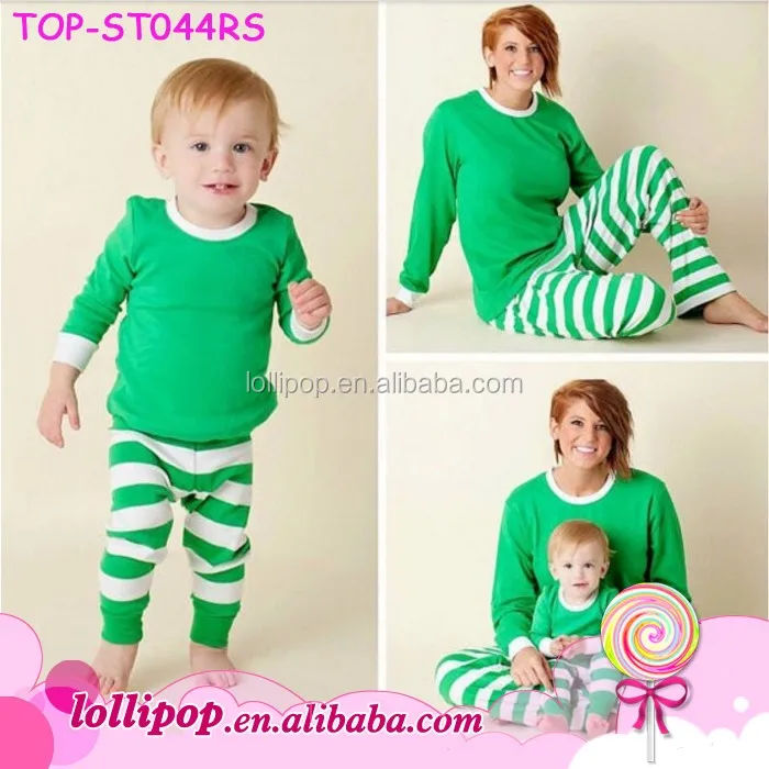Wholesale Christmas Pajamas Children Girls 2pcs Clothing Sets Heather