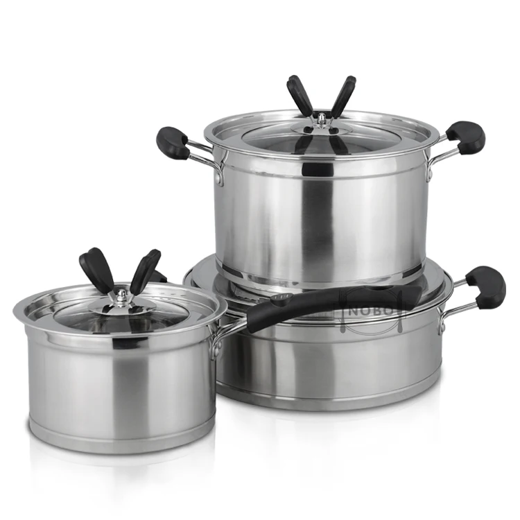 stainless steel cooking pot set