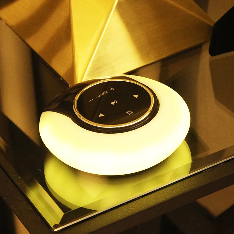Touch control Table Lamp with Speaker Moon bay LED Night Light Wireless speaker promotion - ANKUX.COM