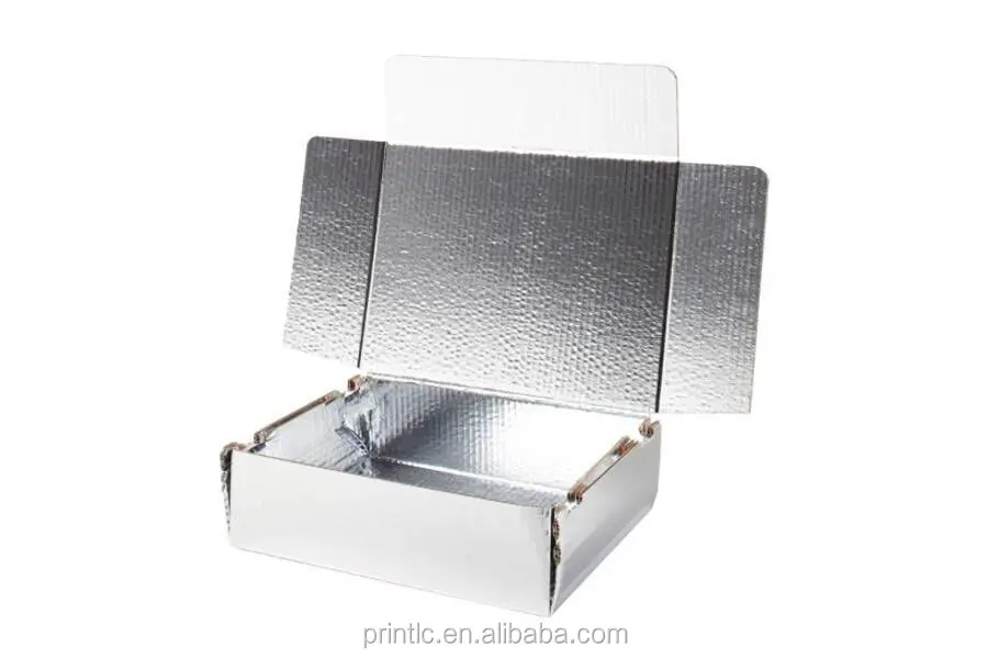 Recyclable Aluminum Foil Lined Corrugated Insulated Shipping Paper Box