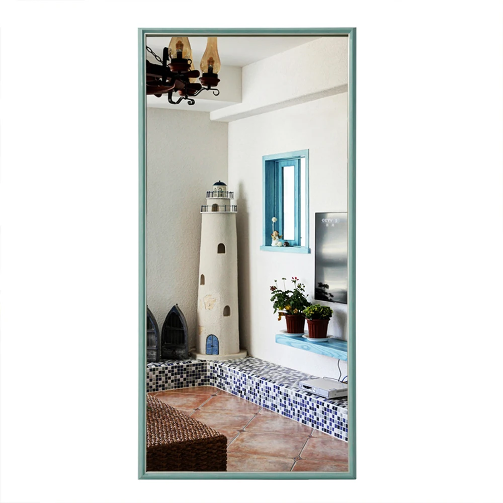 Simple Wall Mounted Plastic Framed Decorative Full Length Dressing Mirror Ctf0098
