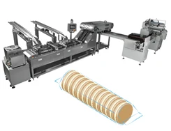 Automatic small biscuit making machine with biscuit packing machine