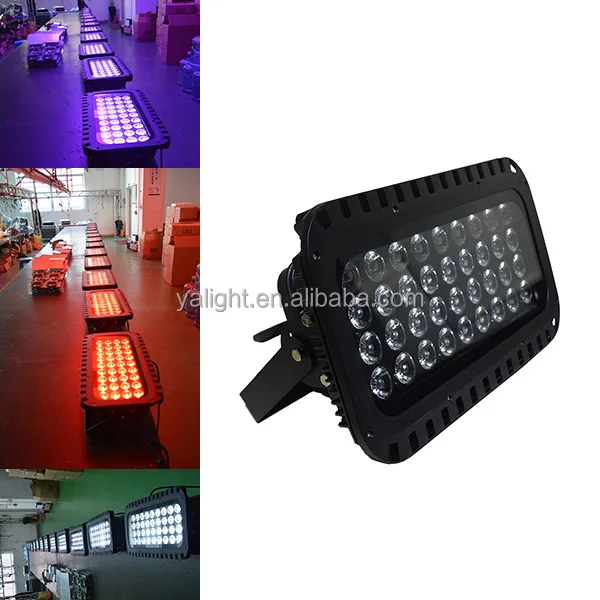 400w High Power DMX RGBWA+UV led flood Light Waterproof DMX washing flood light