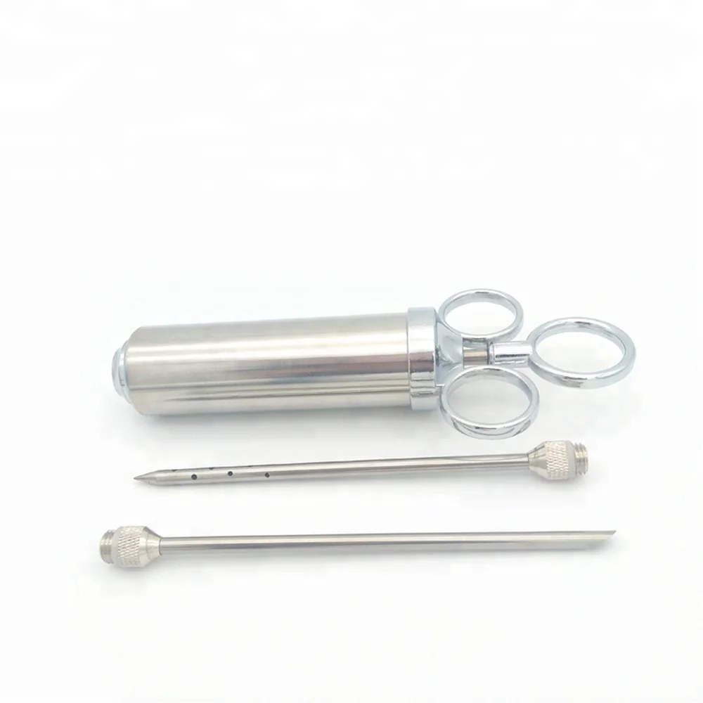 

Meat Injector- Marinade Injector Gun Flavor Needle Meat BBQ Tool Stainless Steel Meat & Poultry Tools Poultry Lacers & String