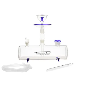 Image of colored hand blown glass hookah for sale