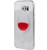 Clear Red Wine Design Liquid Slim TPU Case Cover For Samsung Galaxy S6, For Acer Liquid E700 Cover