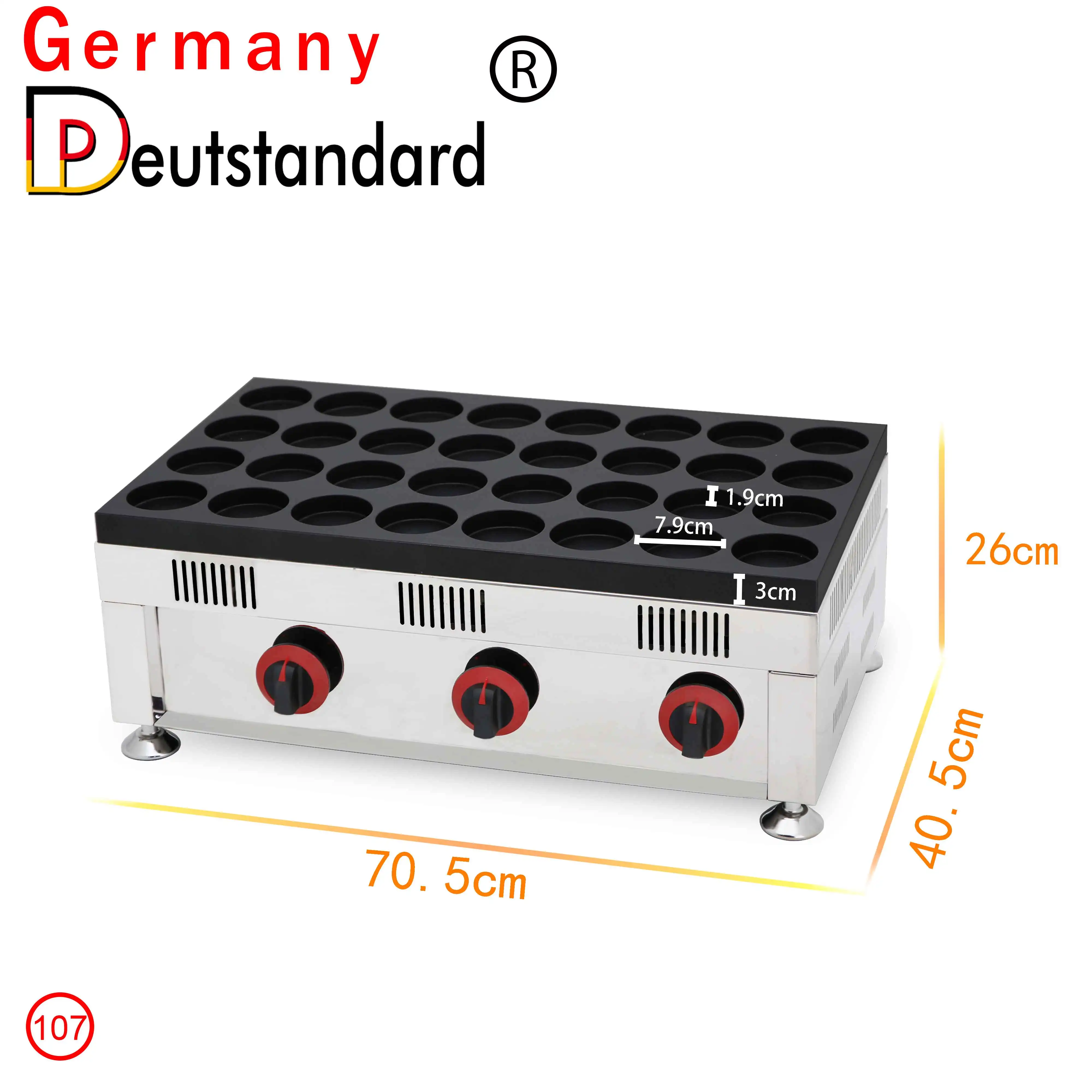 
food making machine LPG obanyaki red bean cake maker with 32 holes 