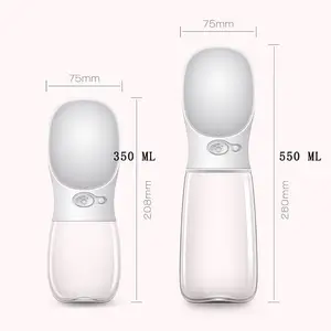 Image of 350ml/550ml travel dog water bottle