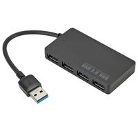 

4-Port USB 3.0 Hub 5Gbps Portable Compact for PC Mac Laptop Notebook Desktop
