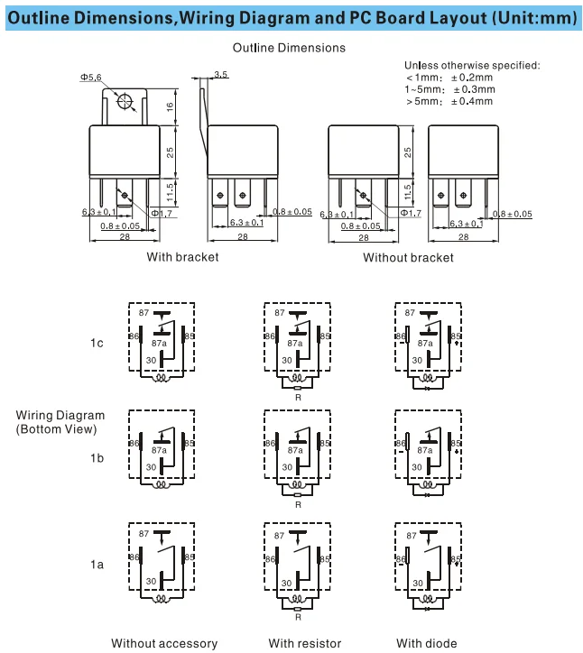 Реле magicar dc12v 30 a схема