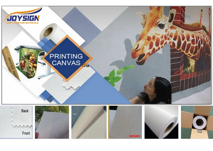 Excellent Quality Hot selling inkjet canvas rolls Polyester Cotton Canvas for printing