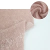Knit fabric dyeing solid long pile fleece wholesale loose fabric material for sweater