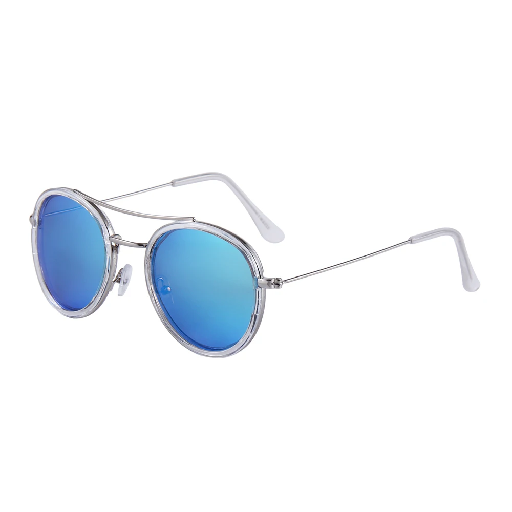 

Elegant beauty brand glasses metal frame mirror new lenses sunglasses UV400, Custom colors