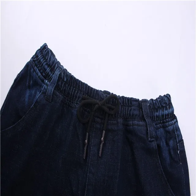 Fit Casual Elastic Waistband No Zipper Custom Embroidery Men Biker Jeans Buy Biker Jeans