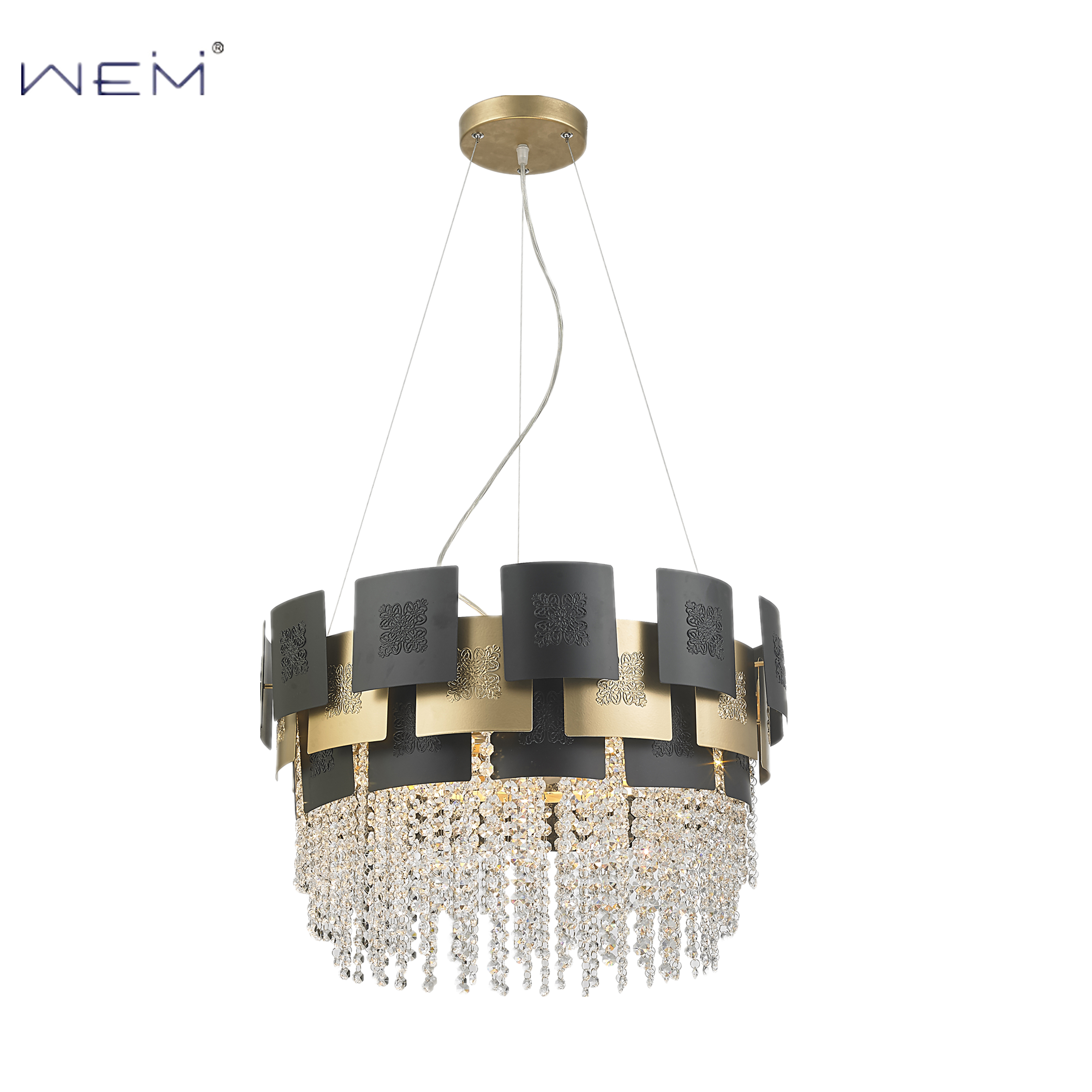 现代照明吊灯吊灯金吊灯 e14 光源水晶枝形吊灯