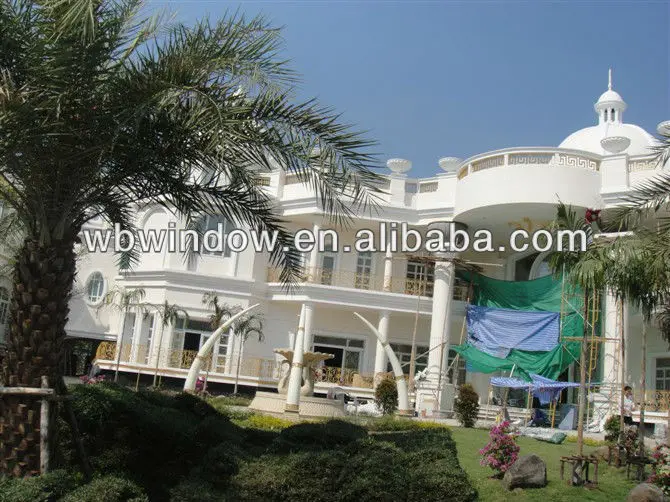 Modern arch window design pvc sliding door, house PVC sliding door and fixed window