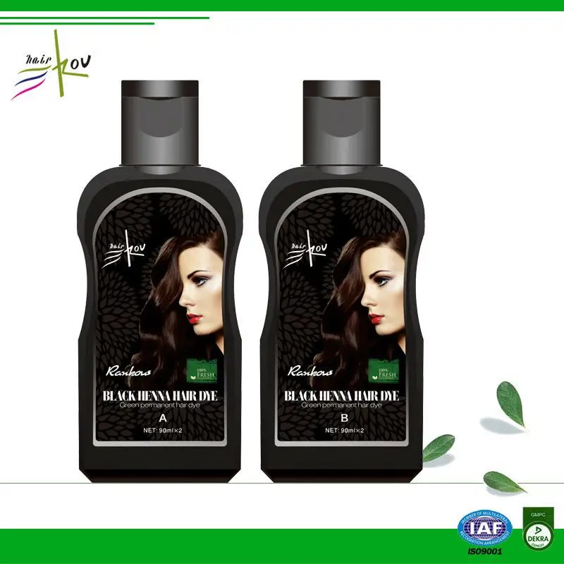 Pure Natural Black Hair Product Hair Blackening Shampoo