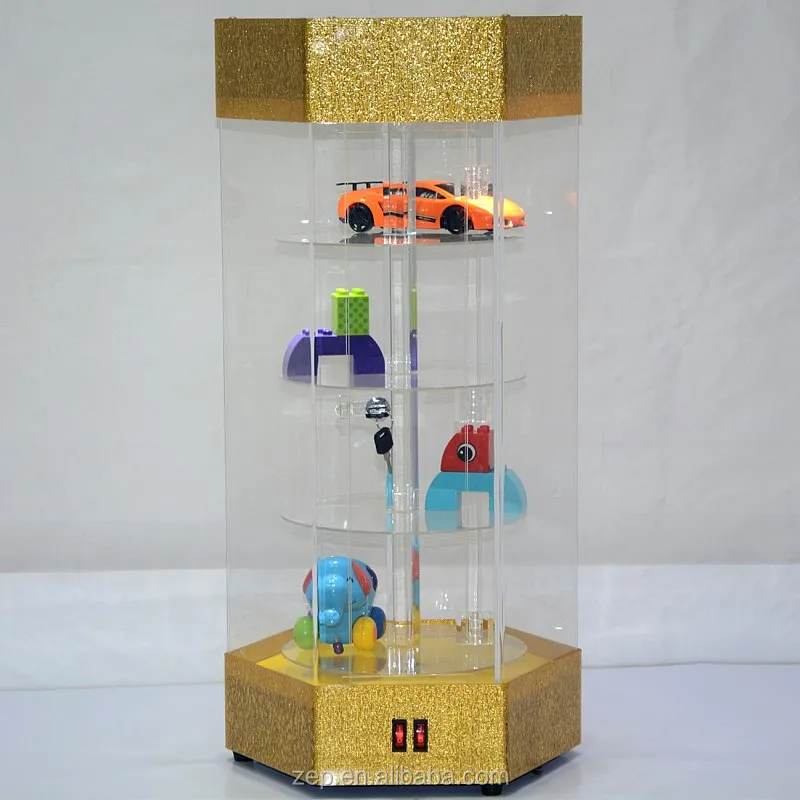 Big Size Acrylic Toy Display Case Led Rotating Acrylic Buy