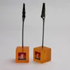 Desk Cube Plastic Paper Clip Memo Holder