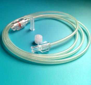 Medical High Pressure 1200psi Braided Tubing,Male To Female Luer Lock ...