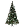 7FT Eco-Friendly Xmas tree with pinecones garden landscaping plant artificial Christmas pine tree