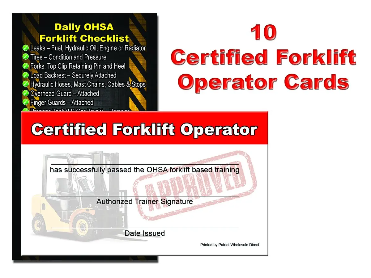 Industrial & Scientific Forklifts Forklift Certification Training Throughout Forklift Certification Template