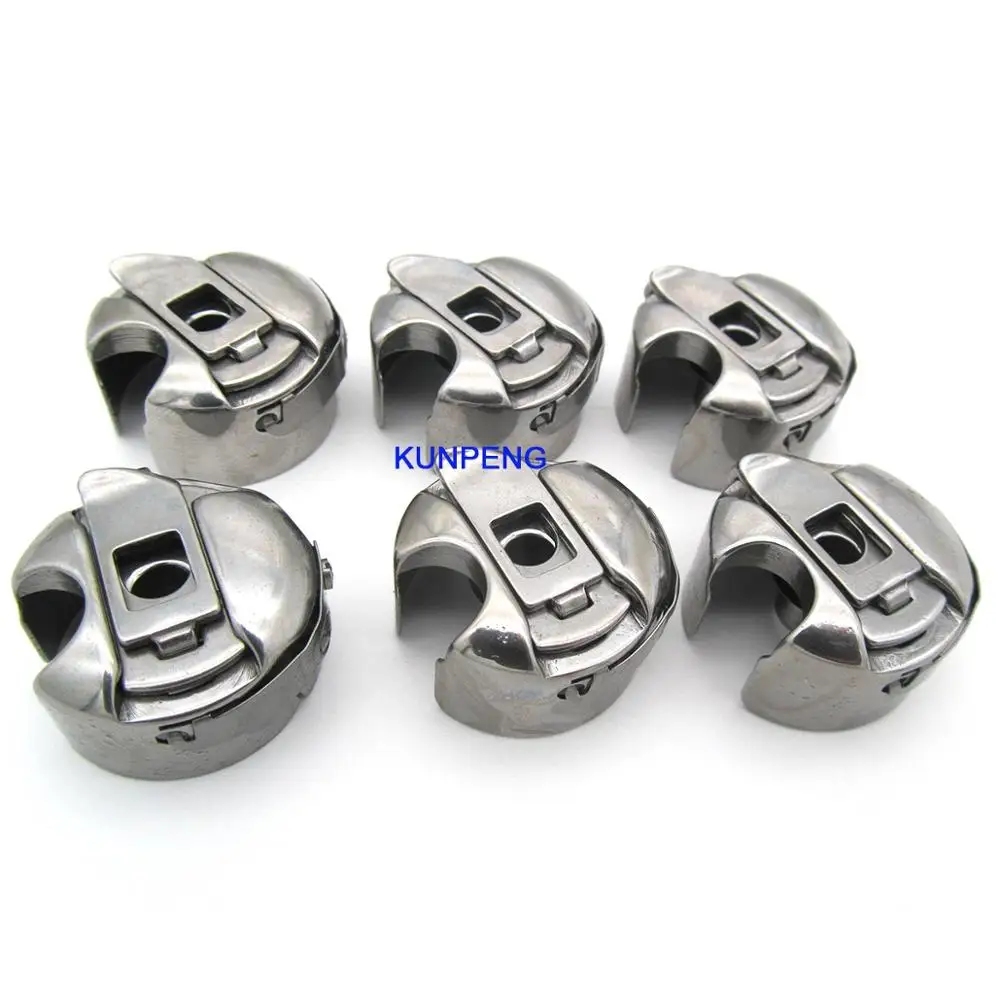 6pcs Industrial Sewing Machine Bobbin Cases Fit For Juki Consew Singer
