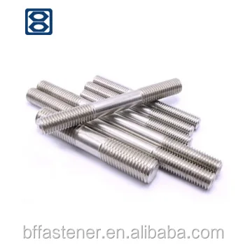 
Haiyan bafang stainless steel double end threaded studs metal stud thread rod 