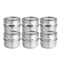 

Gadget 2019 Magnetic Spice Tins Multi-Purpose Storage Tin Containers, Stainless Steel Storage Spice Jar