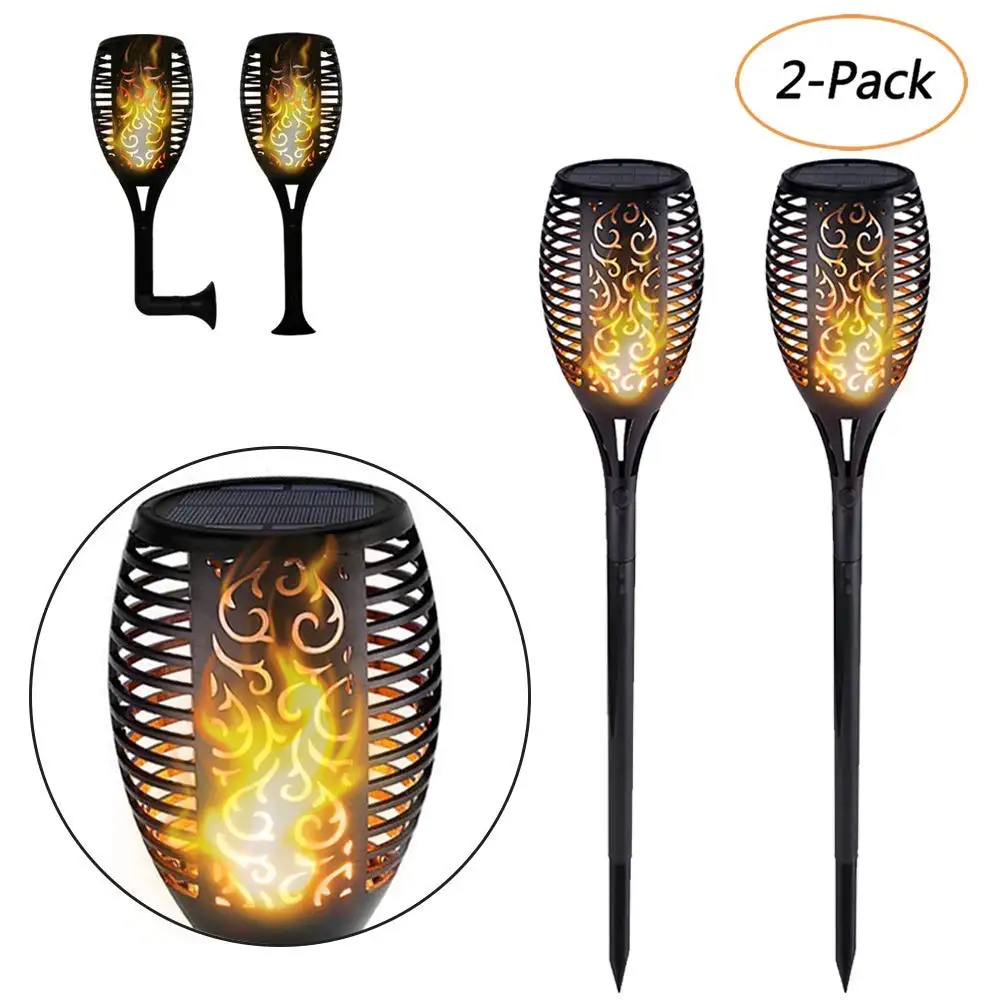 bamett Solar Lights Outdoor TiKi Torch LED Garden Light Waterproof