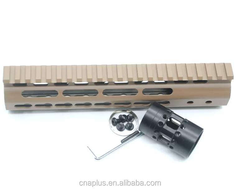
New NSR 9' KeyMod Handguard Rail Mount AR 15 System Free Float NSR AR15 Tan / Flat Dark Earth 
