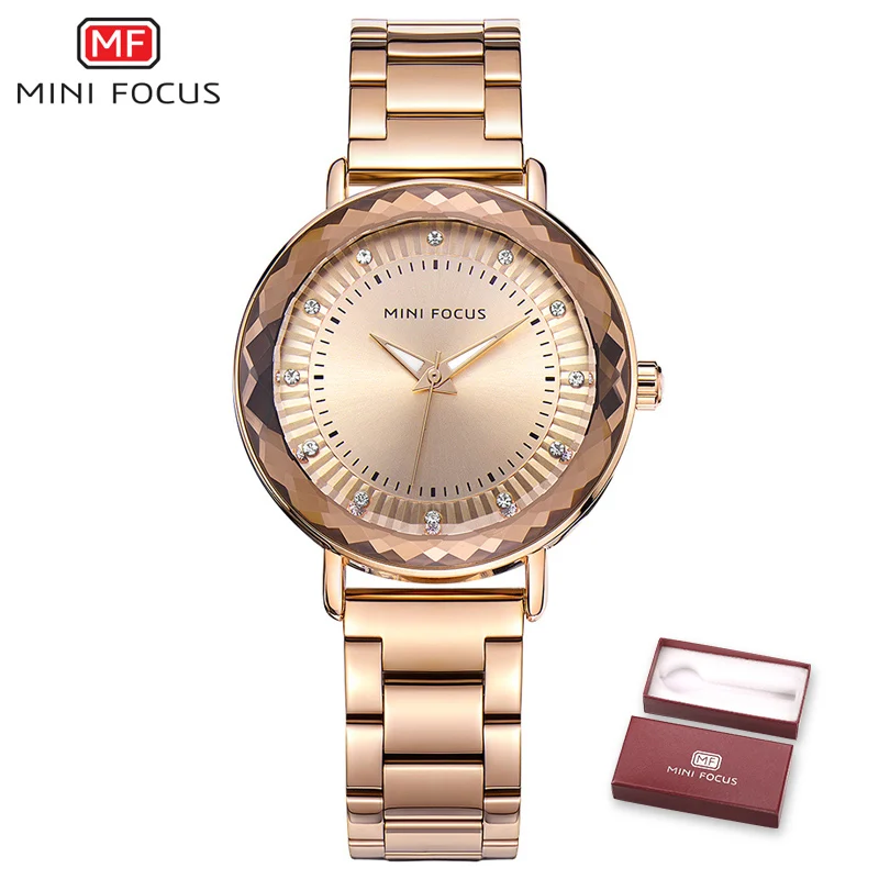

MINIFOCUS Brand Fashion Casual Women Watches Waterproof Luxury Ladys Watch Woman Rose Gold Ladies Wristwatches Relogio Feminino
