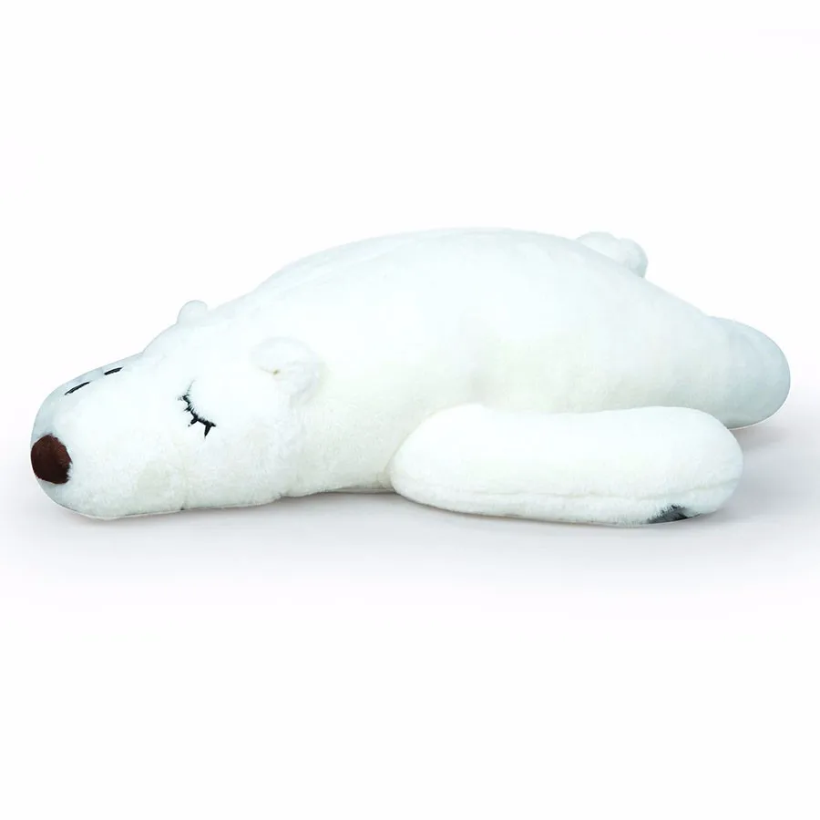 sleeping polar bear plush